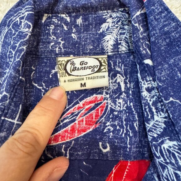 Go Barefoot Hawaiian Shits Size M - Picture 2 of 6